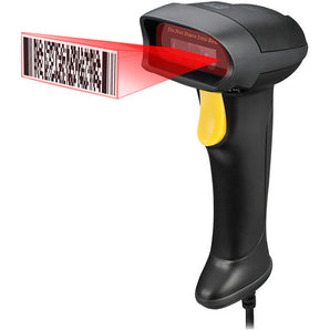 Adesso NuScan Spill Resistant Antimicrobial 2D Barcode Scanner - Black (NUSCAN 2500TU)