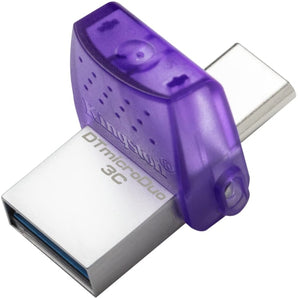 KINGSTON 64GB DATATRAVELER MICRODUO 3C 200MB/S DUAL USB-A + USB-C (CAN RETAIL) (DTDUO3CG3/64GBCR)