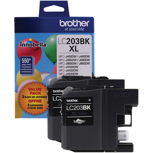 Brother LC2032PKS Innobella High Yield XL Series Black Ink Cartridge (2-Pack)