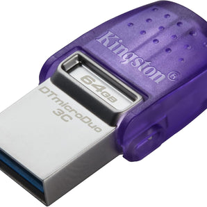 KINGSTON 64GB DATATRAVELER MICRODUO 3C 200MB/S DUAL USB-A + USB-C (DTDUO3CG3/64GB)