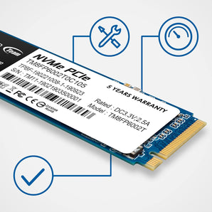 TEAMGROUP MP33 512GB SLC Cache 3DNAND TLC NVMe PCIe Gen3x4 M.2 2280 Internal SSD R/W up to 1700/1400 MB/s Compatible w/Laptop & Desktop(TM8FP6512G0C101)