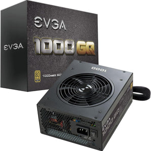 EVGA 1000 GQ, 80+ GOLD 1000W, Semi Modular, EVGA ECO Mode, 5 Year Warranty, Power Supply 210-GQ-1000-V1,Black