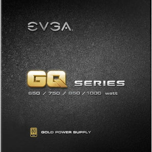 EVGA 1000 GQ, 80+ GOLD 1000W, Semi Modular, EVGA ECO Mode, 5 Year Warranty, Power Supply 210-GQ-1000-V1,Black