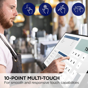 ViewSonic TD2465 24 Inch 1080p Touch Screen Monitor with Advanced Ergonomics, HDMI and USB Inputs