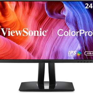 ViewSonic VP2456 24 Inch 1080p IPS Monitor with Ultra-Thin Bezels, Pantone Validated, HDMI, DisplayPort and 60W USB C