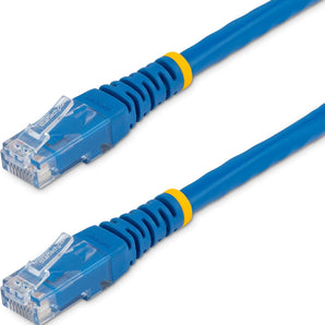 StarTech.com 1 ft. CAT6 Ethernet cable - 10 Pack - ETL Verified - Blue CAT6 Patch Cord - Molded RJ45 Connectors - 24 AWG Copper Wire – UTP Cable (C6PATCH1BL10PK)