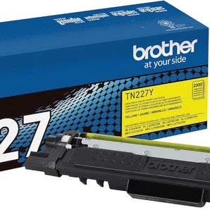 Brother TN227 Yellow Toner Cartridge, High Yield (TN227Y)