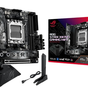 ASUS ROG STRIX X870-I GAMING WIFI AMD AM5 X870 Mini ITX motherboard 10+2+1 power stages, Dynamic OC Switcher, Core Flex, DDR5 AEMP, WiFi7, 2x M.2, PCIe®5.0, Q-Release Slim, USB4, AI OCing & Networking