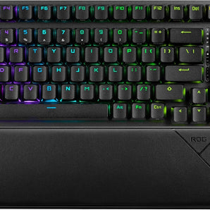 ASUS ROG Strix Scope II 96 Wireless Gaming Keyboard, Tri-Mode Connection, Dampening Foam & Switch-Dampening Pads, Hot-Swappable Pre-lubed ROG NX Snow Switches, PBT Keycaps, RGB-Black