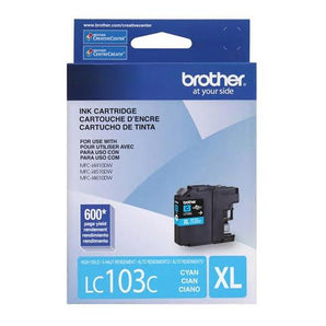 Brother LC103 Cyan Ink Cartridge, High Yield (LC103CS)