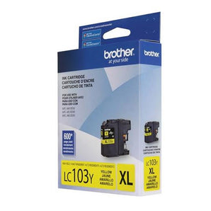 Brother LC103 Yellow Ink Cartridge, High Yield (LC103YS)