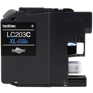 Brother LC203 Cyan Ink Cartridge, High Yield  - 2 Packs (LC203CS)