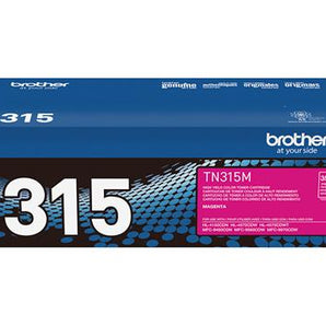 Brother TN315 Magenta Toner Cartridge, High Yield (TN315M)