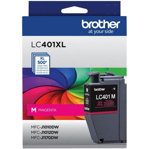 Brother Genuine LC401XLMS High-Yield Magenta Ink Cartridge (LC401XLMS)