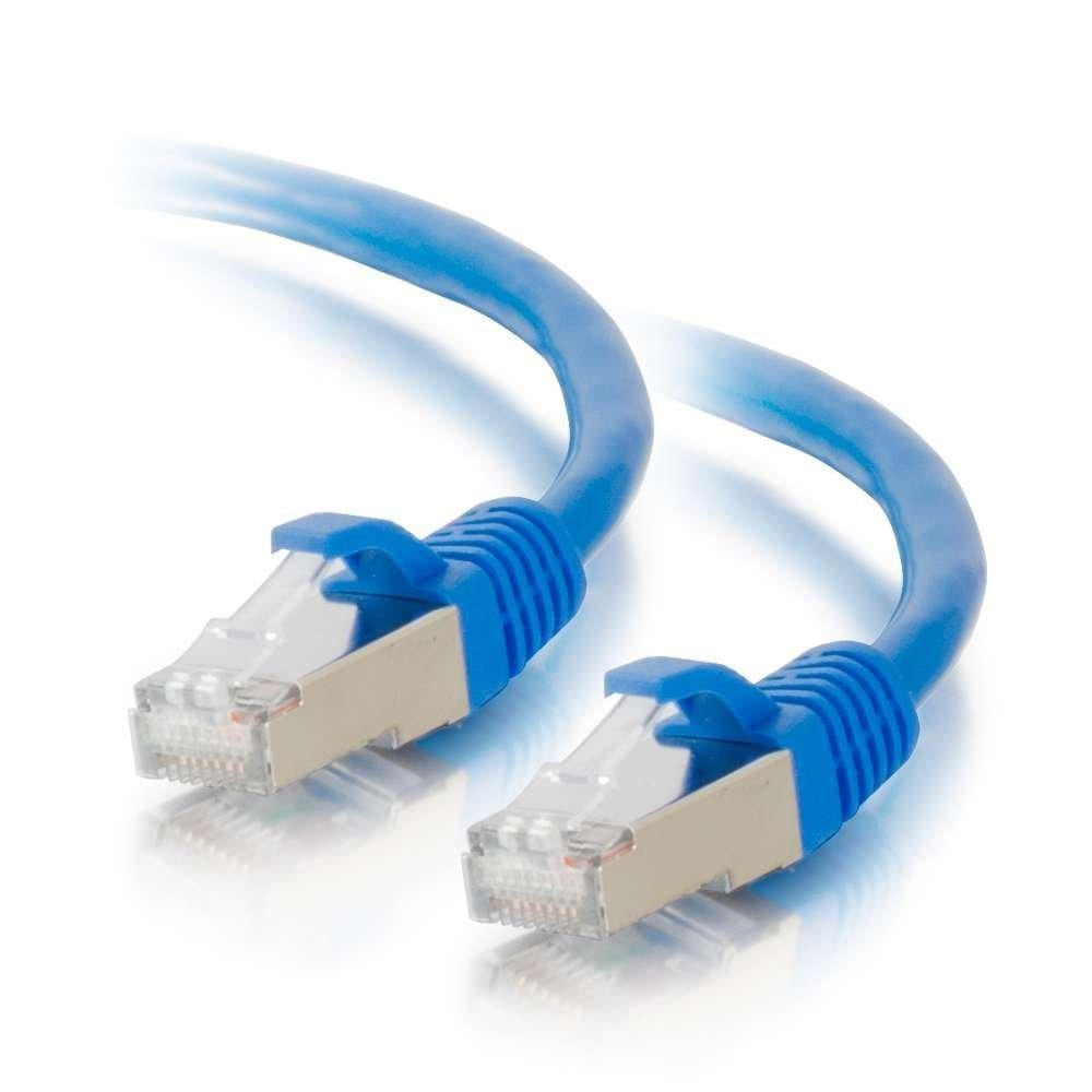 C2G / Cables to Go 00807 Cat6 Snagless Shielded (STP) Network Patch Cable, Blue (35 Feet/10.66 Meters) - V&L Canada