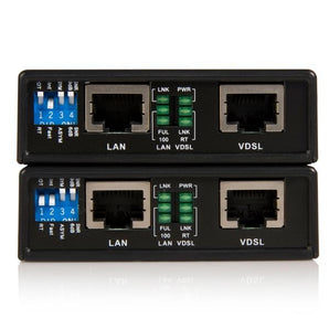 StarTech 10/100 VDSL2 Ethernet Extender Kit over Single Pair Wire – 1km 100Mbit/s (110VDSLEXT) - V&L Canada