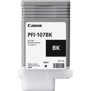 Canon PFI-107BK Black Ink Cartridge - 130 ML (6705B001)