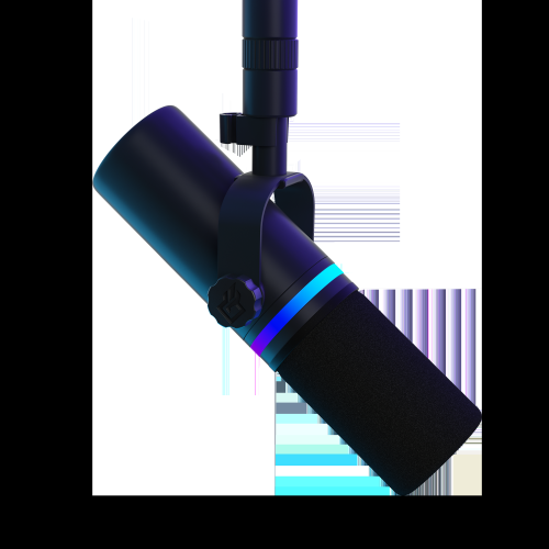 BEACN Mic (Dark) - USB Microphone for Game Streaming, podcasting, and Content Creation with RGB Lighting, Built-in Equalizer, Compression, Noise Gate, and Real-Time Denoising