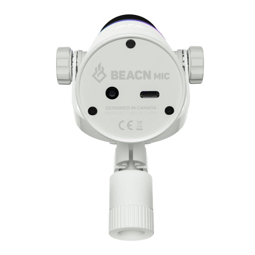 BEACN Mic (Light) - USB Microphone for Game Streaming, podcasting, and Content Creation with RGB Lighting, Built-in Equalizer, Compression, Noise Gate, and Real-Time Denoising