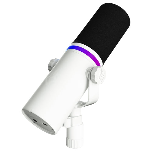 BEACN Mic (Light) - USB Microphone for Game Streaming, podcasting, and Content Creation with RGB Lighting, Built-in Equalizer, Compression, Noise Gate, and Real-Time Denoising