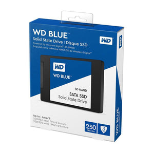 WD Blue 3D NAND 250GB SATA3 6 Gb/s 2.5 Inch 7mm Solid State Drive (SSD) - WDS250G2B0A - V&L Canada