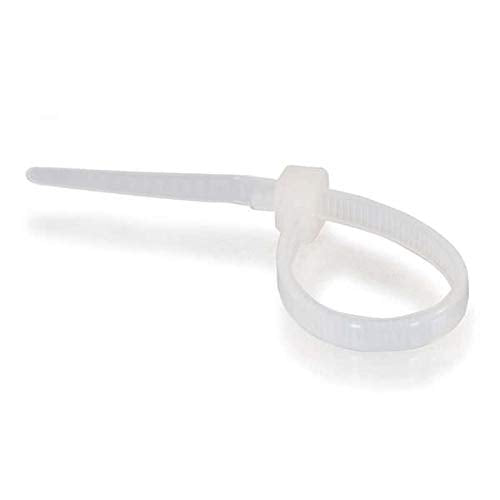 C2G 43033 6 Inch Cable Tie Multipack (100 Pack) TAA Complian, White