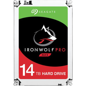 Seagate IronWolf Pro 14TB NAS Hard Drive 7200 RPM 256MB Cache CMR SATA 6.0Gb/s 3.5" Internal HDD ST14000NE0008