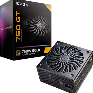 EVGA Supernova 750 GT, 80 Plus Gold 750W, Fully Modular, Auto Eco Mode with FDB Fan, 7 Year Warranty, Includes Power ON Self Tester, Compact 150mm Size, Power Supply 220-GT-0750-Y1