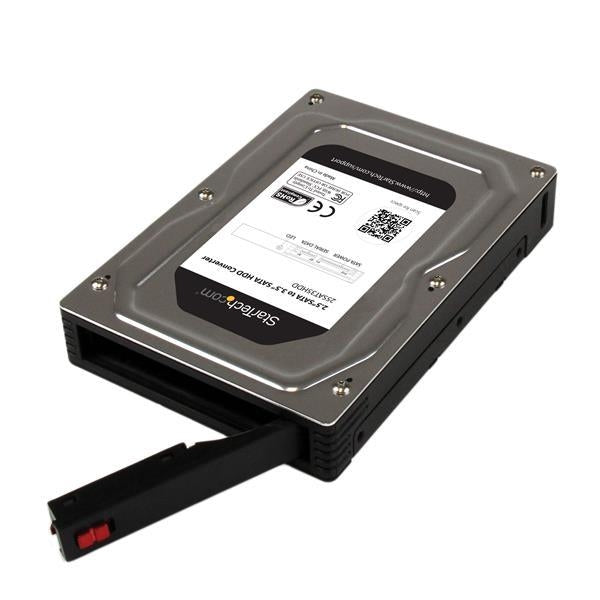 Startech Storage Accessory  2.5inch to 3.5inch SATA Hard Drive Adapter Enclosure with/SSD/HDD to 12.5mm Retail 25SAT35HDD - V&L Canada