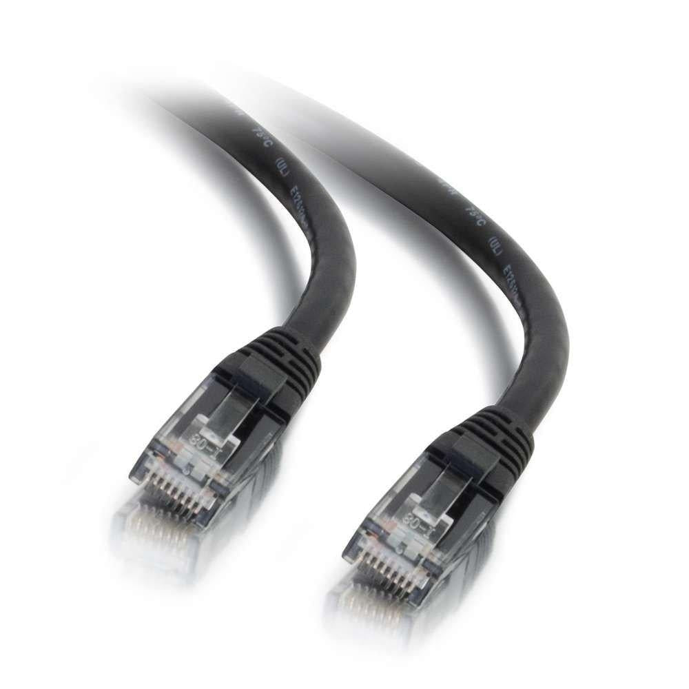 C2G 100ft Cat6 550MHz Snagless Patch Cable Black 30m Black networking cable (27157) - V&L Canada