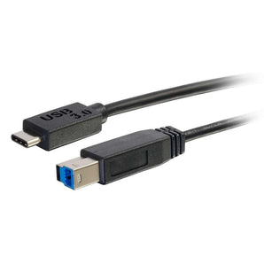 C2G 6ft, USB 3.0 Type C, USB B 1.8288m USB C USB B Male Male Black USB cable (28866) - V&L Canada