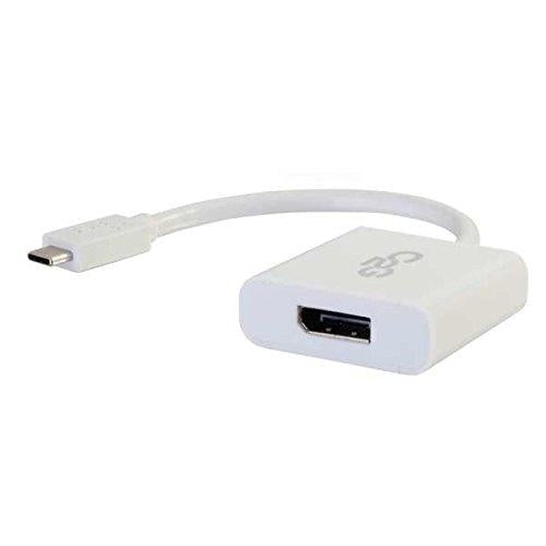 C2G USB-C to DisplayPort Adapter Converter - White (29481) - V&L Canada