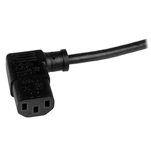 StarTech.com 3-Feet Computer Power Cord-NEMA 5-15P to Right-Angle C13-18AWG, PXT101L3, Black