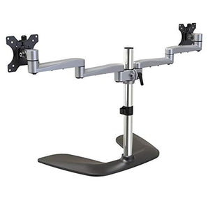 Dual-Monitor Stand - Articulating - Steel & Aluminum,Desktop Monitor Stand,Heigh (ARMDUALSS)