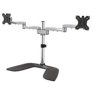 Dual-Monitor Stand - Articulating - Steel & Aluminum,Desktop Monitor Stand,Heigh (ARMDUALSS)