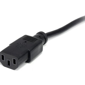StarTech.com PXT101_3 3-Feet Standard Computer Power Cord, NEMA5-15P to C13, Black