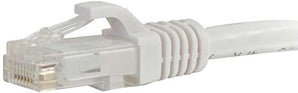 C2G 27163 Cat6 Cable - Snagless Unshielded Ethernet Network Patch Cable, White (10 Feet, 3.04 Meters)