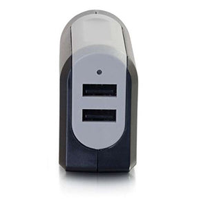 C2G 20276 2-Port USB Wall Charger - AC to USB Adapter, 5V 4.8A Output