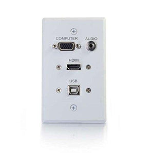 C2G 39706 HDMI, VGA, 3.5mm, USB HDMI, VGA, 3.5mm, USB White cable interface/gender adapter - V&L Canada