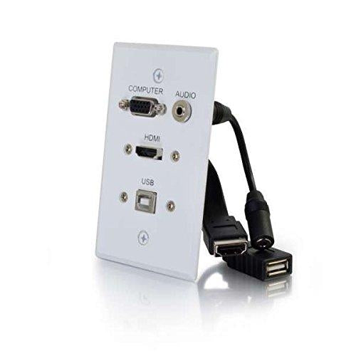 C2G 39706 HDMI, VGA, 3.5mm, USB HDMI, VGA, 3.5mm, USB White cable interface/gender adapter - V&L Canada