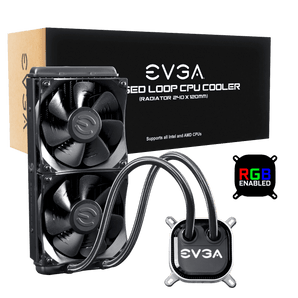 EVGA CLC 240 Liquid / Water CPU Cooler, RGB LED Cooling 400-HY-CL24-V1 - V&L Canada