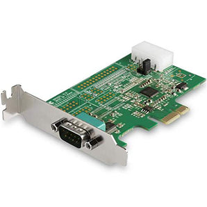 Startech.com 1 Port RS232 Serial Adapter Card with 16950 UART - PCI Express Serial Port Card - 921.4Kbps - Windows & Linux Compatible (PEX1S953LP)