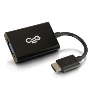 C2G HDMI M TO VGA F W/ PWR & AUD (41351) - V&L Canada