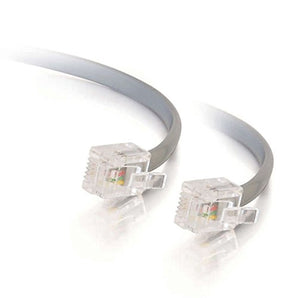 Network Cable - RJ-11 - RJ-11 - 7 feet - Silver (02971)