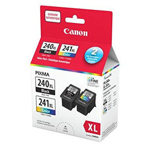 Genuine Canon PG-240XL/CL-241XL HIGH Yield Ink Cartridge Value Pack, Black and Tri-Colour - 5206B020