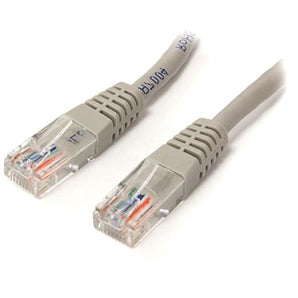 StarTech.com M45PATCH10GR Gray Molded RJ45 UTP Cat 5e Patch Cable, 10-Feet 10 PK