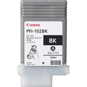 Genuine Canon PFI-102 Black Ink Cartridge PFI-102BK 0895B001 Sealed Bag ;