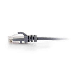 C2G 01089 Cat6 Slim Cable - Snagless Unshielded Slim Network Patch Cable, Gray (3 Feet, 0.91 Meters)