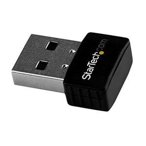 StarTech.com USB433ACD1X1 USB Wi-Fi AC600 Dual-Band Nano Wireless Network Adapter, Black