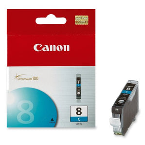 Genuine Canon CLI-8C Ink Tank, Cyan - 0621B002